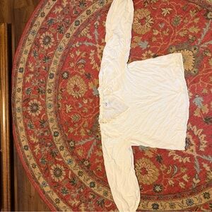 Old Navy Cream Ruffle Neck Blouse